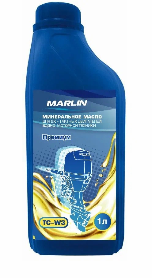 МАСЛО МИНЕРАЛЬНОЕ MARLIN ПРЕМИУМ 2Т, TC-W3, 1 ЛИТР в Назрани