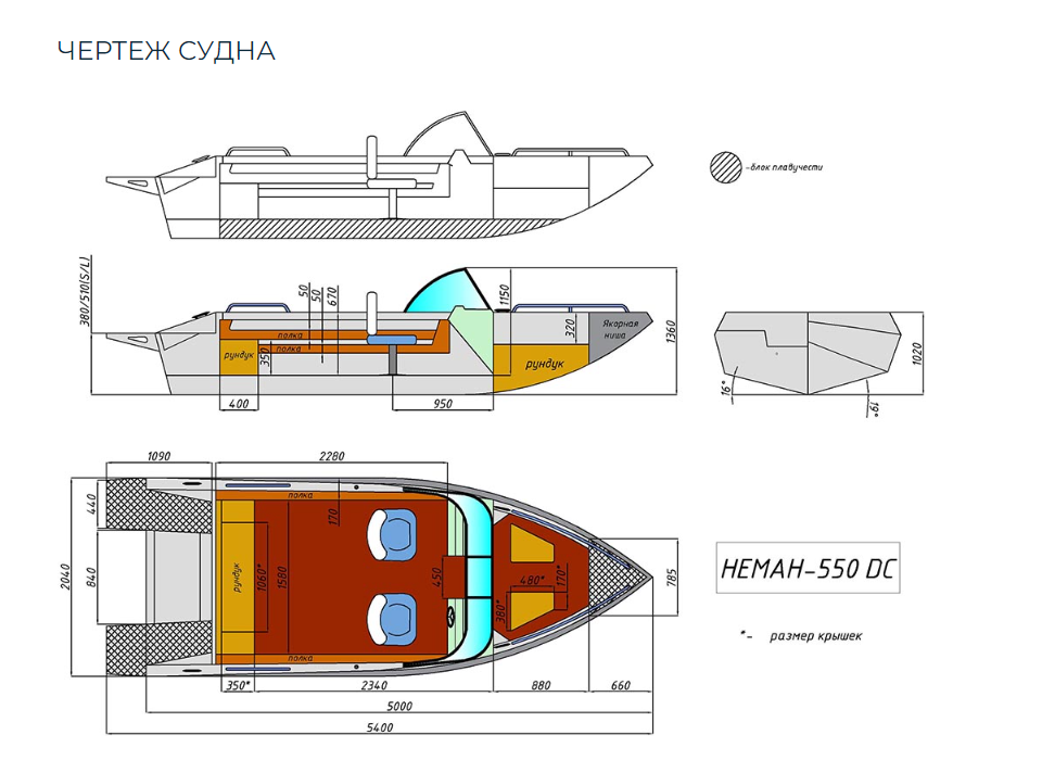 Алюминиевый катер Неман 550 DC в Назрани
