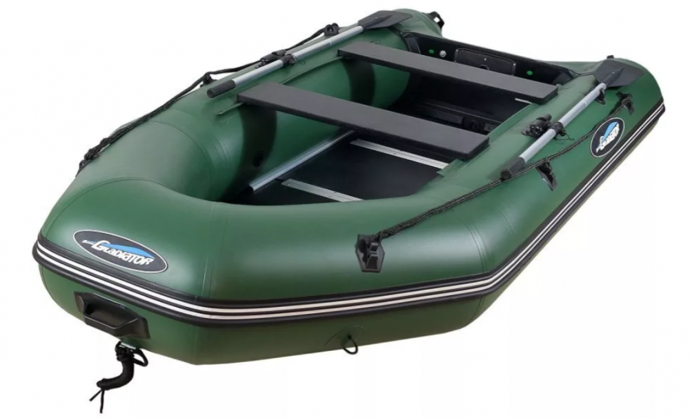 МОТОРНО-ГРЕБНАЯ ЛОДКА ПВХ GLADIATOR А 340 ТК С ФАНЕРНЫМ ПОЛОМ в Назрани