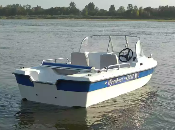 Стеклопластиковый катер Wyatboat-430 M (тримаран) в Назрани
