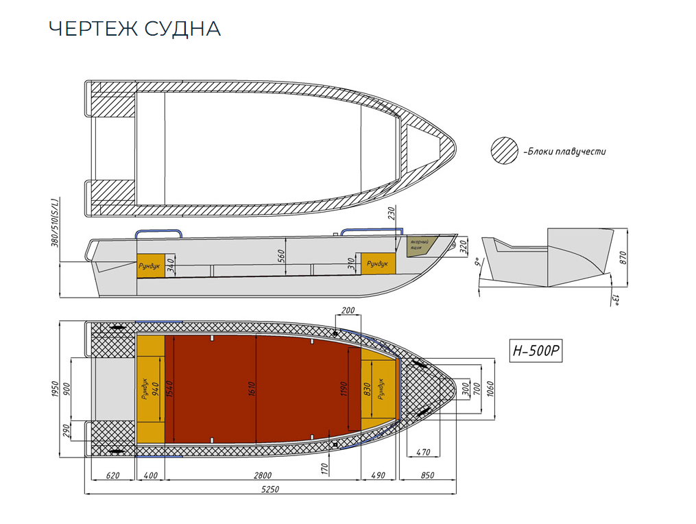 Алюминиевая лодка Неман-500 P в Назрани