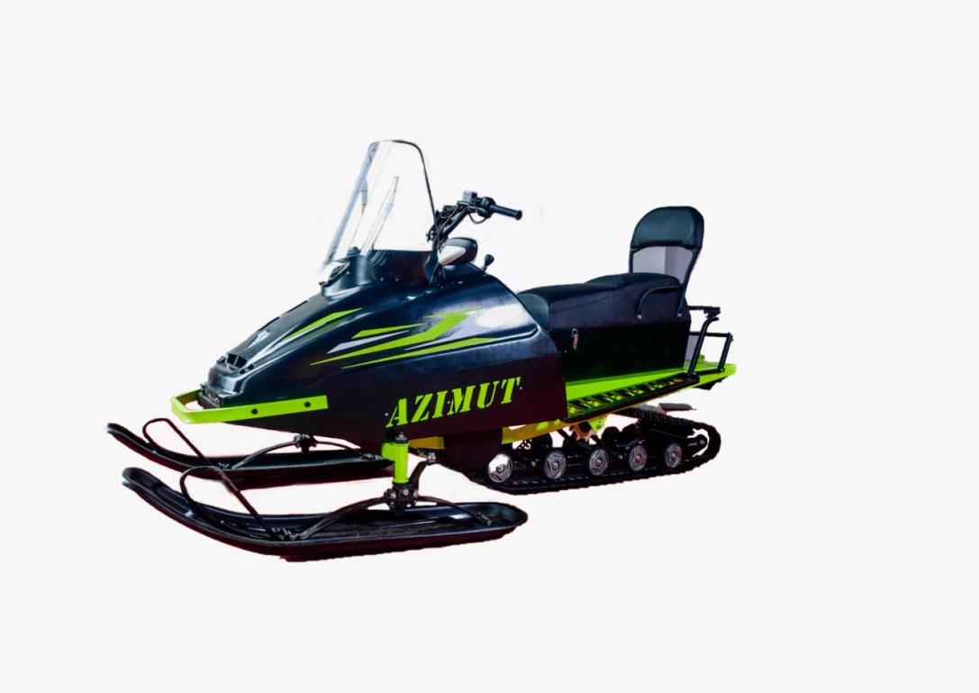 Миниснегоход Бурлак Азимут 20 л.с. , эл.запуск, реверс, тормоз гидравл, капот черный в Назрани