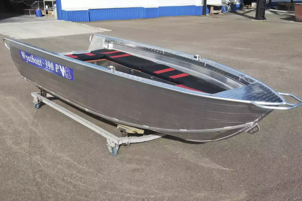 Алюминиевая лодка Wyatboat-390РМ увеличенный борт в Назрани
