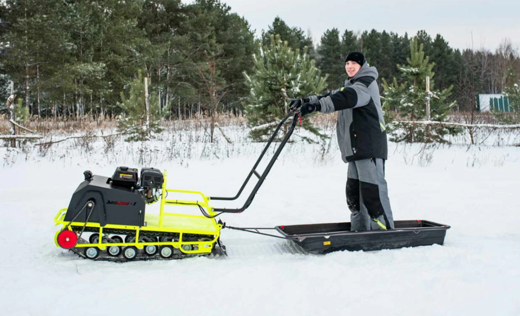 Мотобуксировщик Бурлак ХОЗЯИН-1 (капот ткань) в Назрани
