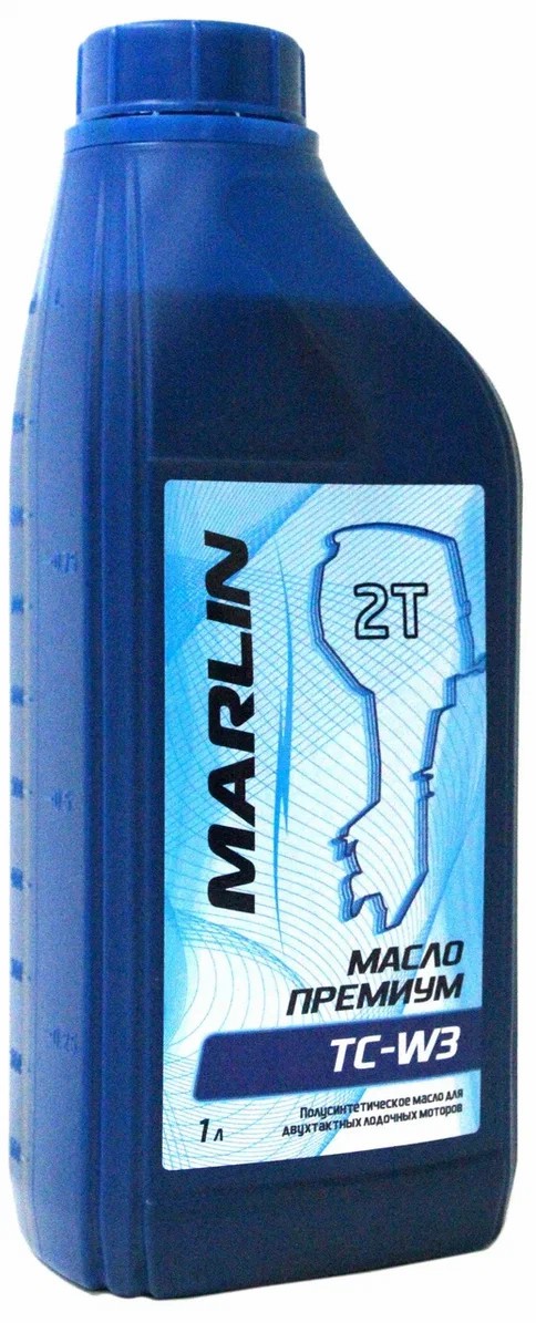 МАСЛО ПОЛУСИНТЕТИЧЕСКОЕ MARLIN ПРЕМИУМ 2Т, TC-W3, 1 ЛИТР в Назрани