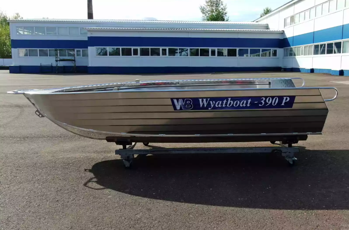 Алюминиевая лодка Wyatboat-390РМ увеличенный борт в Назрани