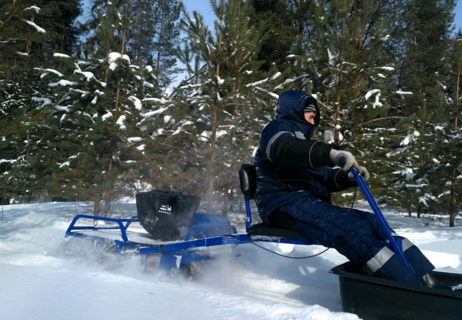 Мотобуксировщик толкач Альбатрос-XL8 с модулем. С фарой, склизы в Назрани