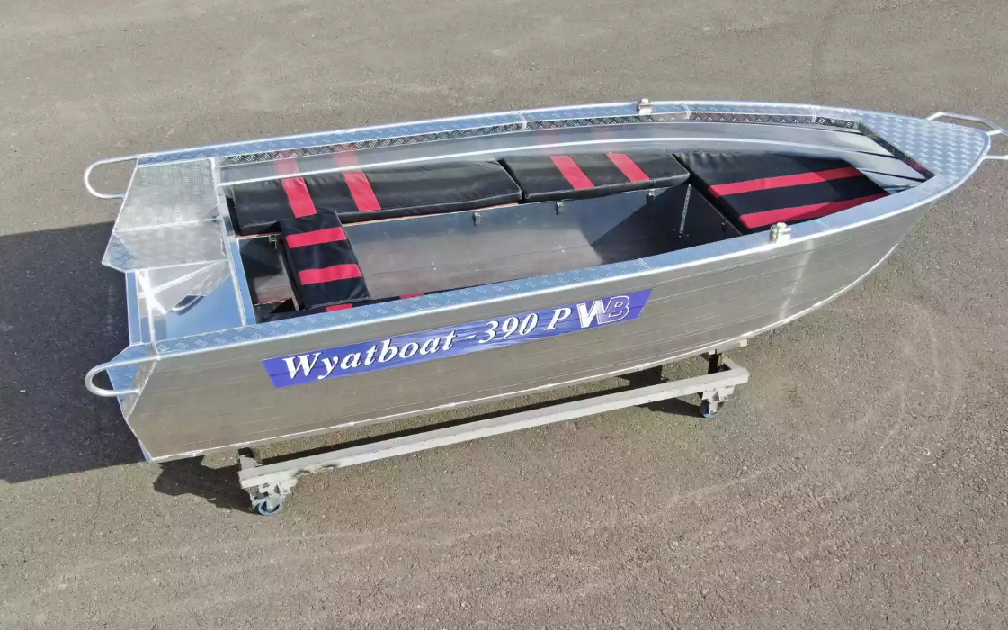 Алюминиевая лодка Wyatboat-390РМ увеличенный борт в Назрани