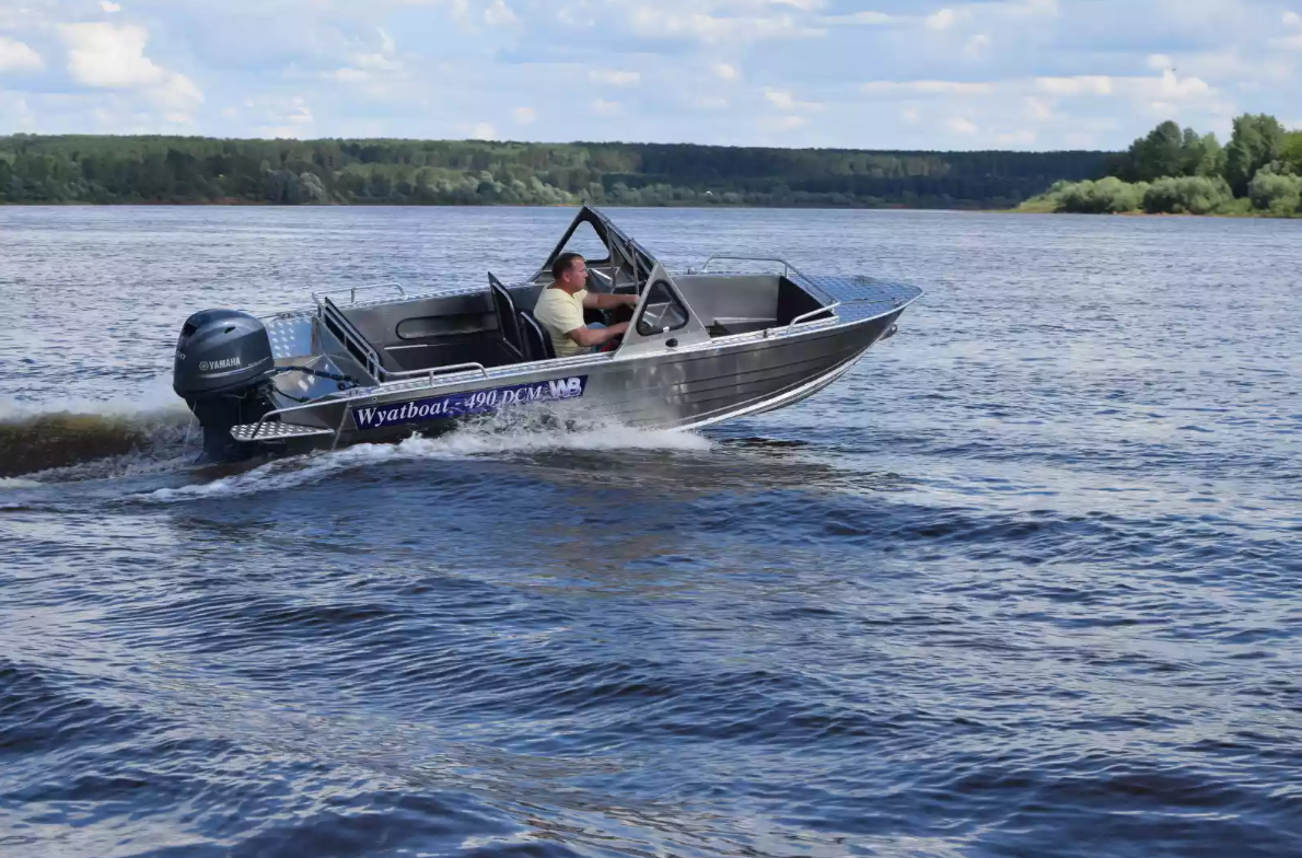 Алюминиевый катер Wyatboat-490 DCM Pro в Назрани