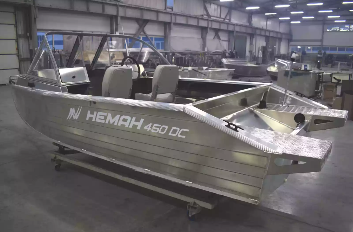 Алюминиевый катер Неман-450 DC NEW без покраски в Назрани