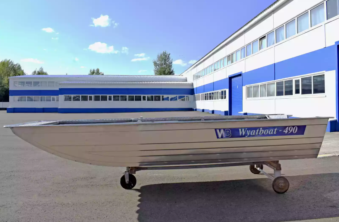 Алюминиевая лодка Wyatboat-490 Jonboat в Назрани