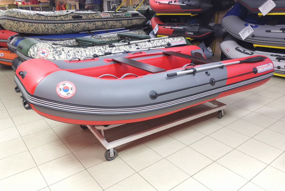 КОМПЛЕКТ Лодка MISHIMO PRO 350 + ЛОДОЧНЫЙ МОТОР MARLIN MP 9.9 (20) AMHS PRO в Назрани
