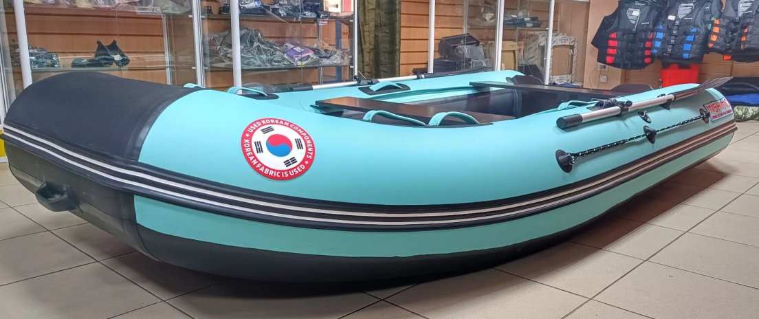 КОМПЛЕКТ ЛОДКА MISHIMO LITE 350 + МОТОР 9,8 Л.С. в Назрани