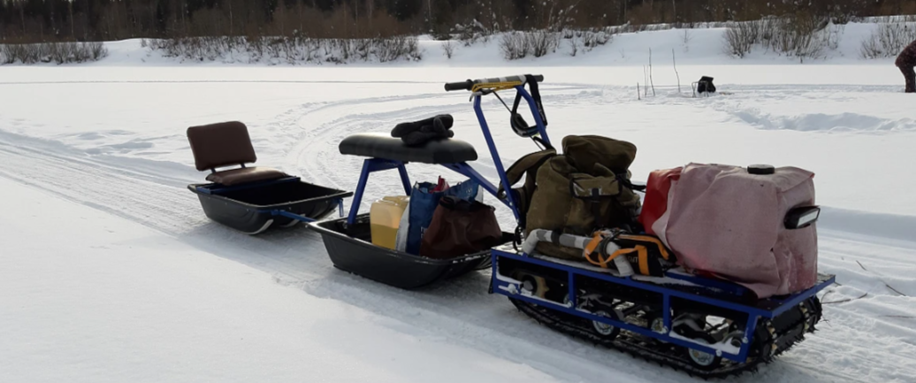 Мотобуксировщик Альбатрос-L 8 с фарой в Назрани