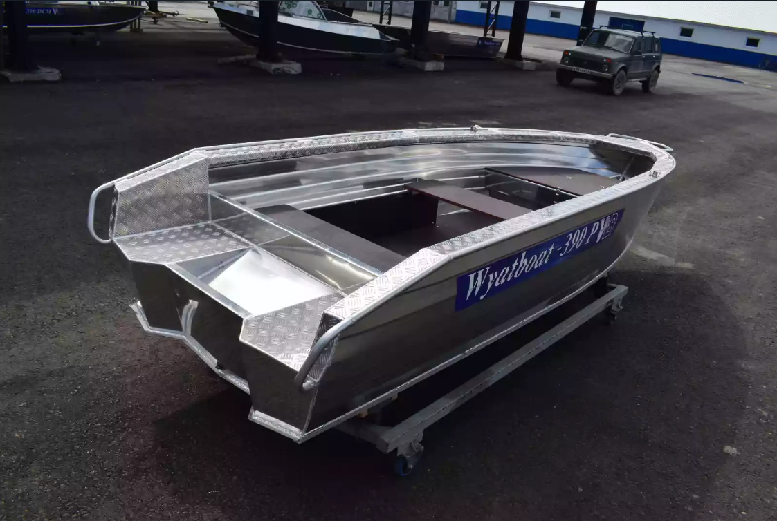 Алюминиевая лодка Wyatboat-390Р Увеличенный борт в Назрани