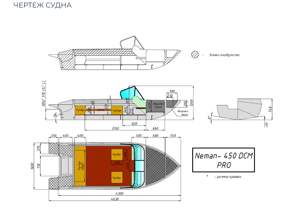 Алюминиевый катер Neman-450 DCM PRO в Назрани