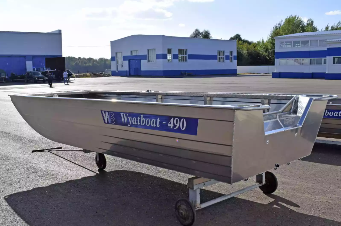 Алюминиевая лодка Wyatboat-490 Jonboat в Назрани