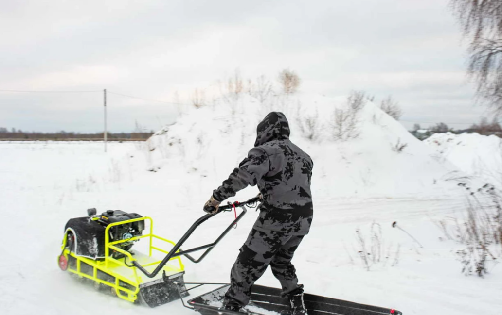 Мотобуксировщик Бурлак ХОЗЯИН-1 (капот ткань) в Назрани