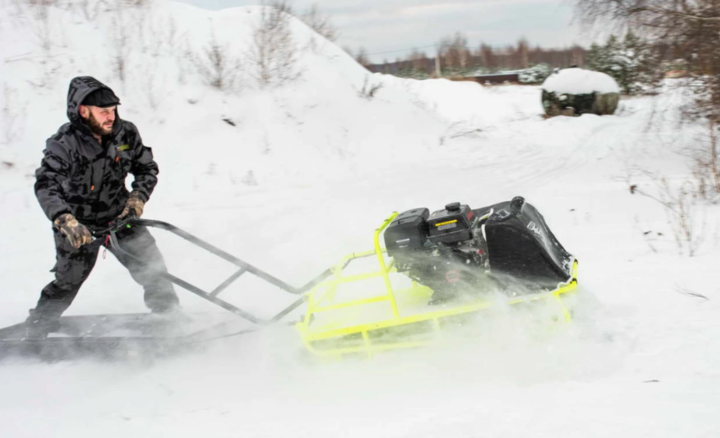 Мотобуксировщик Бурлак ХОЗЯИН-1 (капот ткань) в Назрани