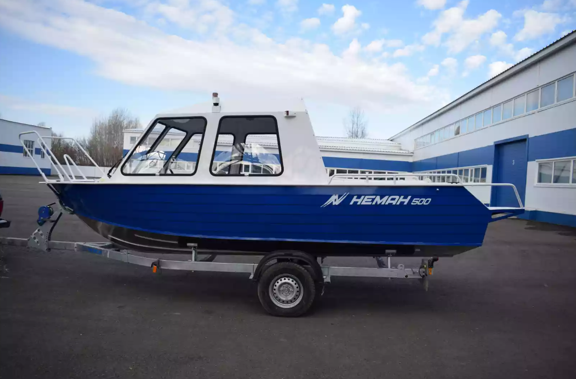 Алюминиевый катер Неман-500 (закрытая рубка) в Назрани