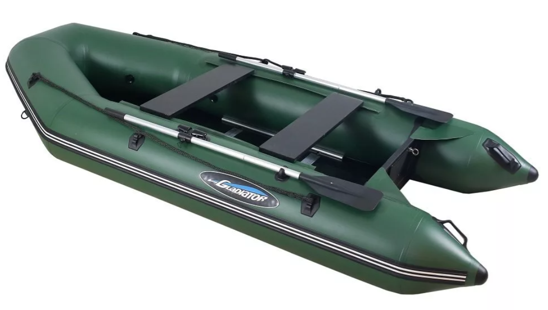 МОТОРНО-ГРЕБНАЯ ЛОДКА ПВХ GLADIATOR А 340 ТК С ФАНЕРНЫМ ПОЛОМ в Назрани