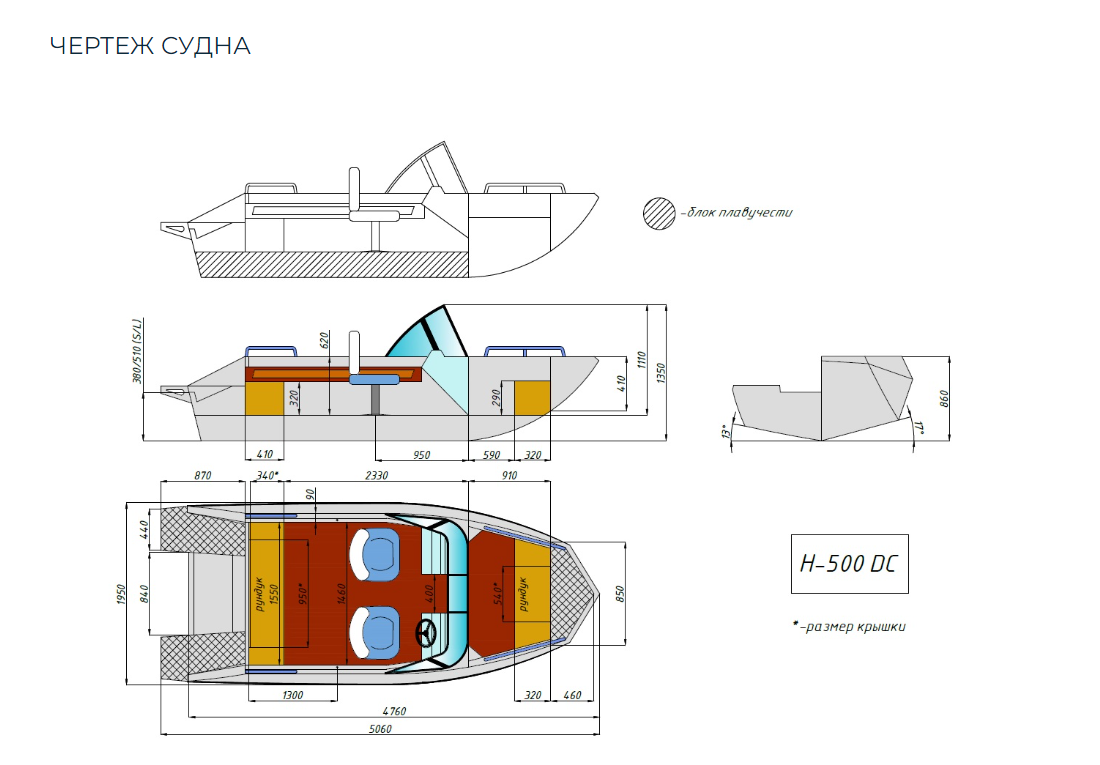 Алюминиевый катер Неман-500 DC в Назрани