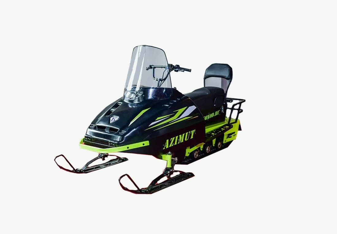 Миниснегоход Бурлак Азимут 20 л.с. , эл.запуск, реверс, тормоз гидравл, капот черный в Назрани