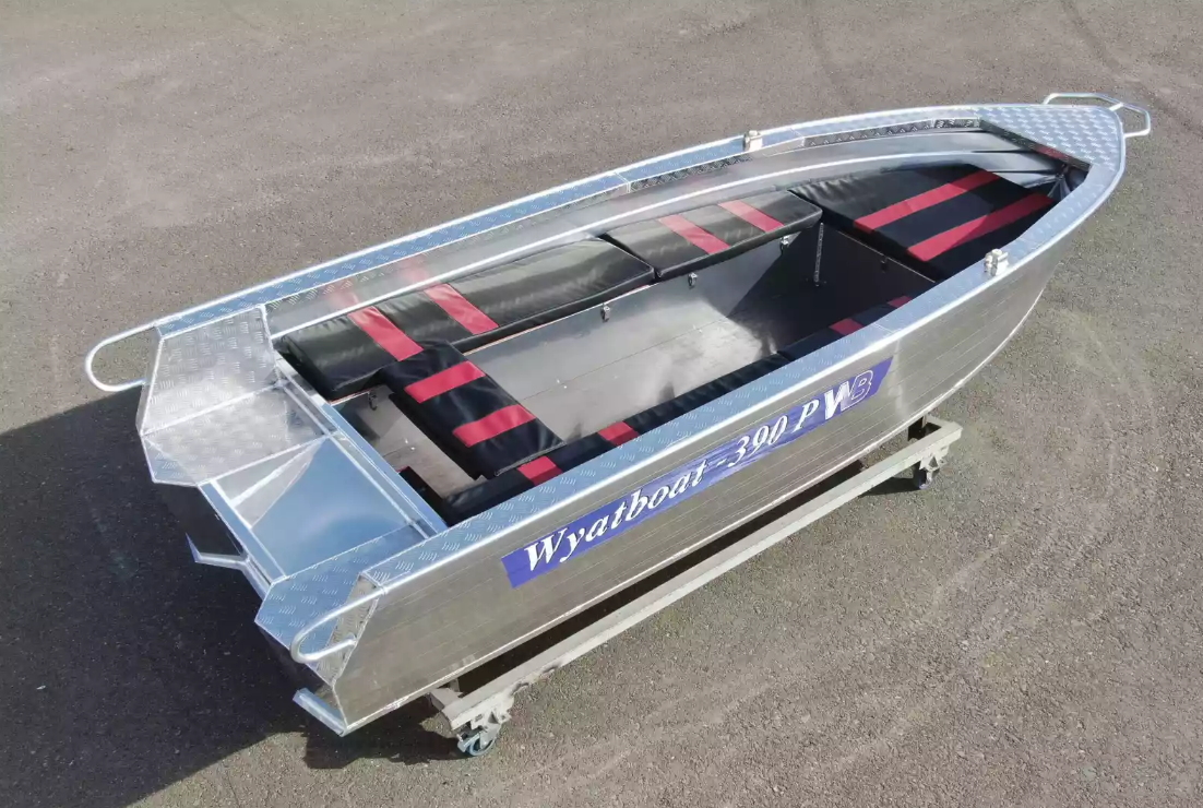 Алюминиевая лодка Wyatboat-390РМ увеличенный борт в Назрани