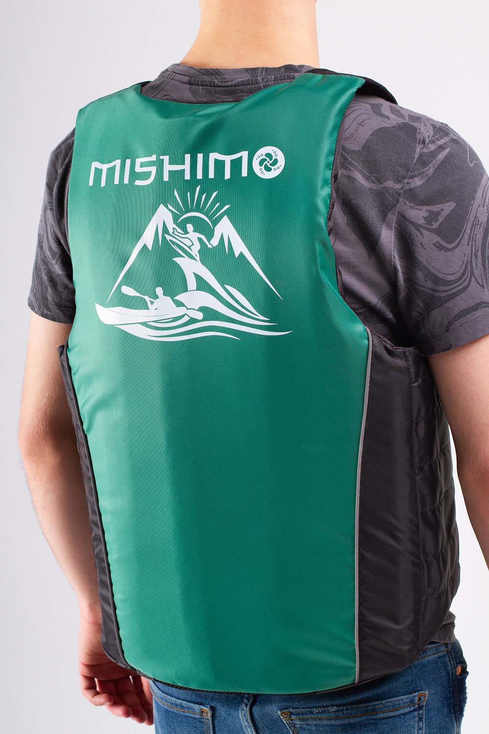 Жилет спасательный MISHIMO PRO Премиум качества Черно-зеленый в Назрани