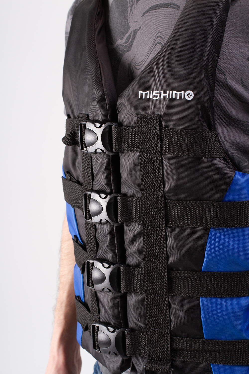 Жилет спасательный MISHIMO PRO Премиум качества Черно-синий в Назрани