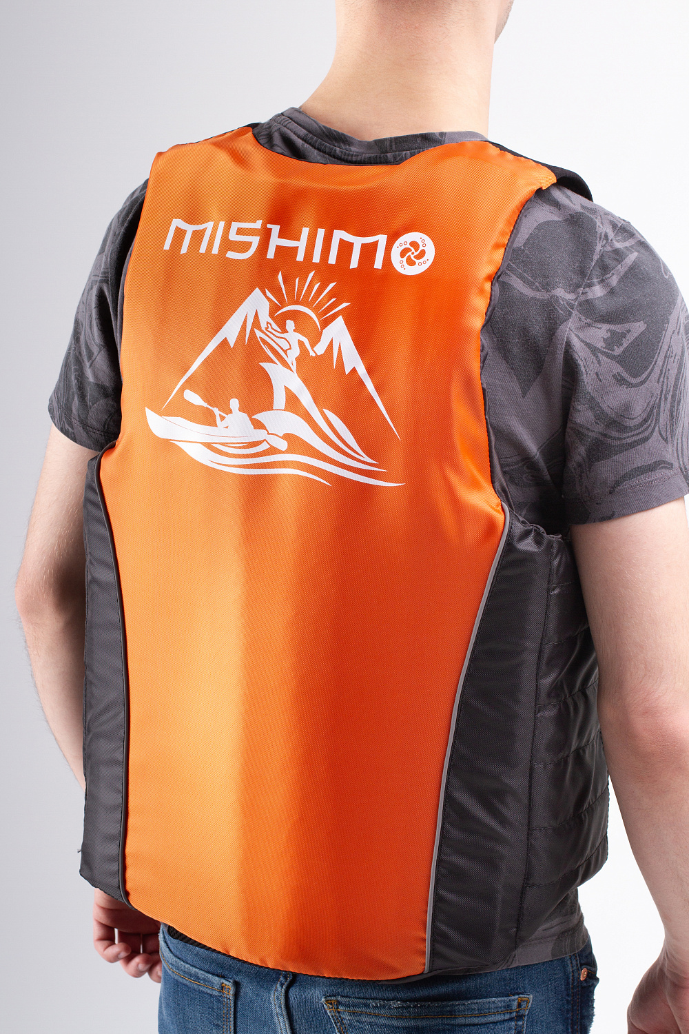 Жилет спасательный MISHIMO PRO Премиум качества Черно-оранжевый в Назрани