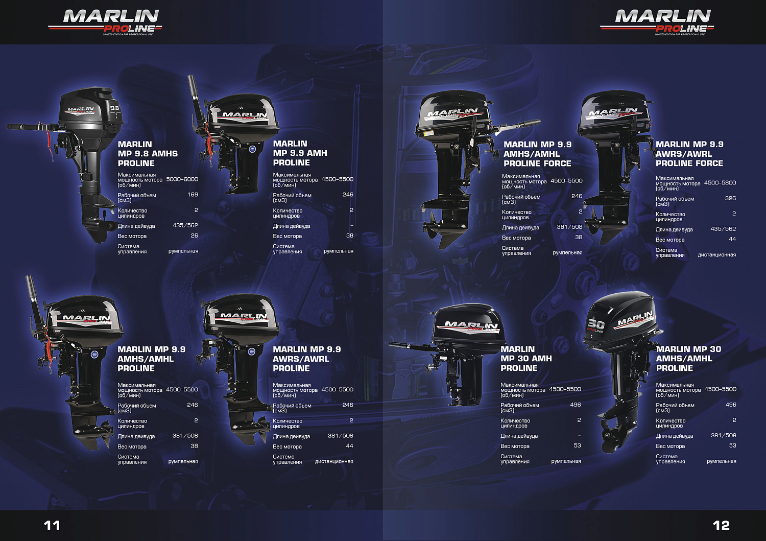 Лодочный мотор MARLIN PROLINE MP 9.9 (20) AWRL FORCE в Назрани